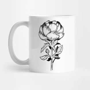 Flower Line Art Mug